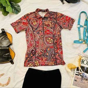 Kerrits Ice Fil Women’s XS Colorful Riding Shirt With Side Pocket